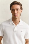 GANT REGULAR FIT SHIELD PIQUE POLO SHIRT WHITE 2210-110