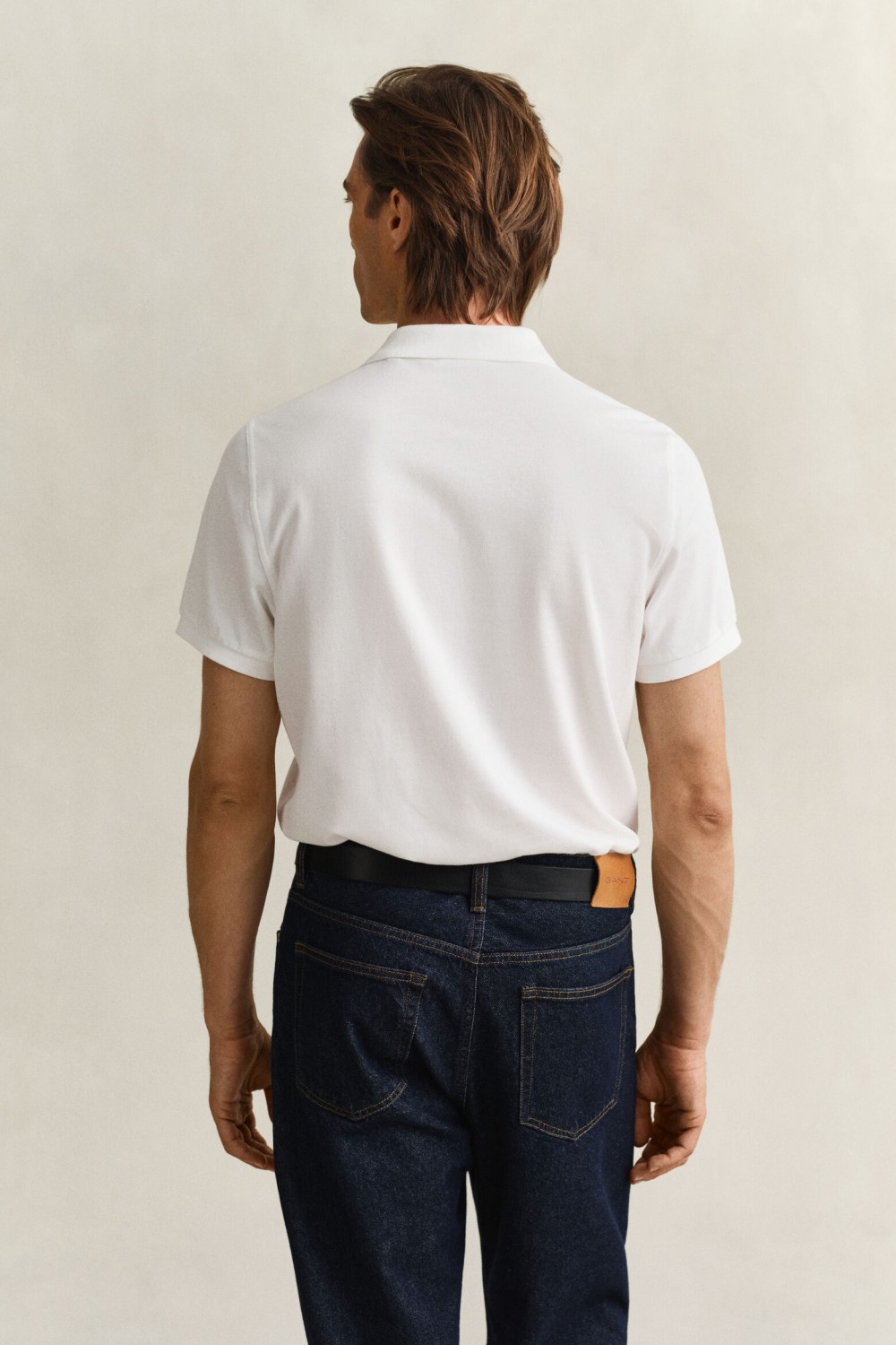GANT REGULAR FIT SHIELD PIQUE POLO SHIRT WHITE 2210-110