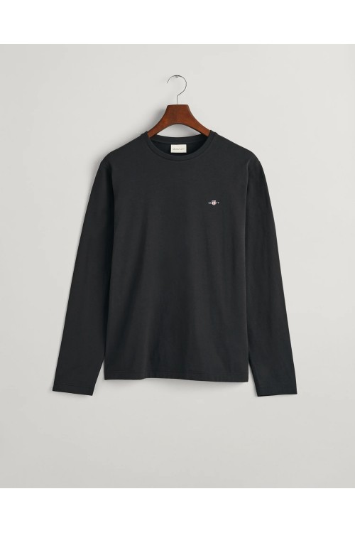 GANT SHIELD LONGSLEEVE T-SHIRT BLACK 2004049-005