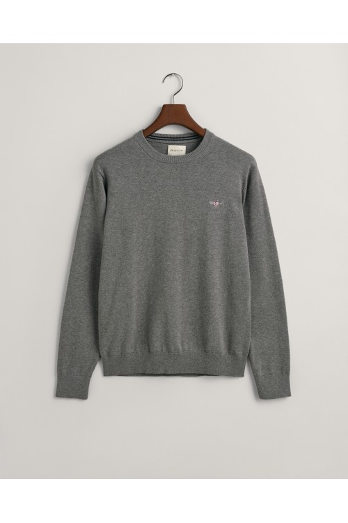 GANT CLASSIC COTTON CREW NECK DARK GREY MELANGE 8030561-092