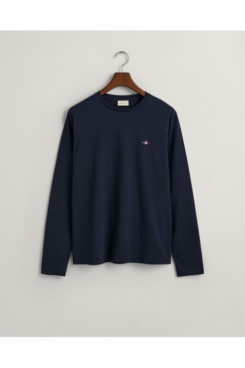 GANT SHIELD LONGSLEEVE T-SHIRT EVENING BLUE 2004049-433