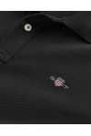 GANT REGULAR SHIELD LS PIQUE RUGGER BLACK 2230-005
