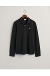 GANT REGULAR SHIELD LS PIQUE RUGGER BLACK 2230-005