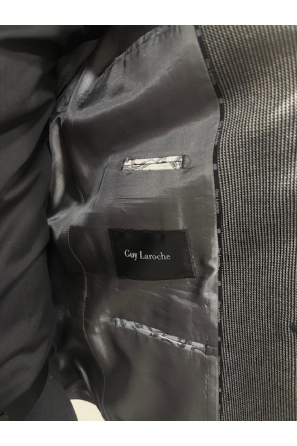 GUY LAROCHE BLAZER DARK GREY-BLACK GLEW23627-10121