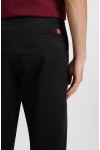 HUGO SLIM FIT CHINO PANT COTTON GABARDINE BLACK 50530886-001