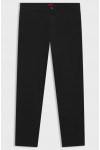 HUGO SLIM FIT CHINO PANT COTTON GABARDINE BLACK 50530886-001