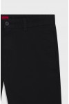 HUGO SLIM FIT CHINO PANT COTTON GABARDINE BLACK 50530886-001