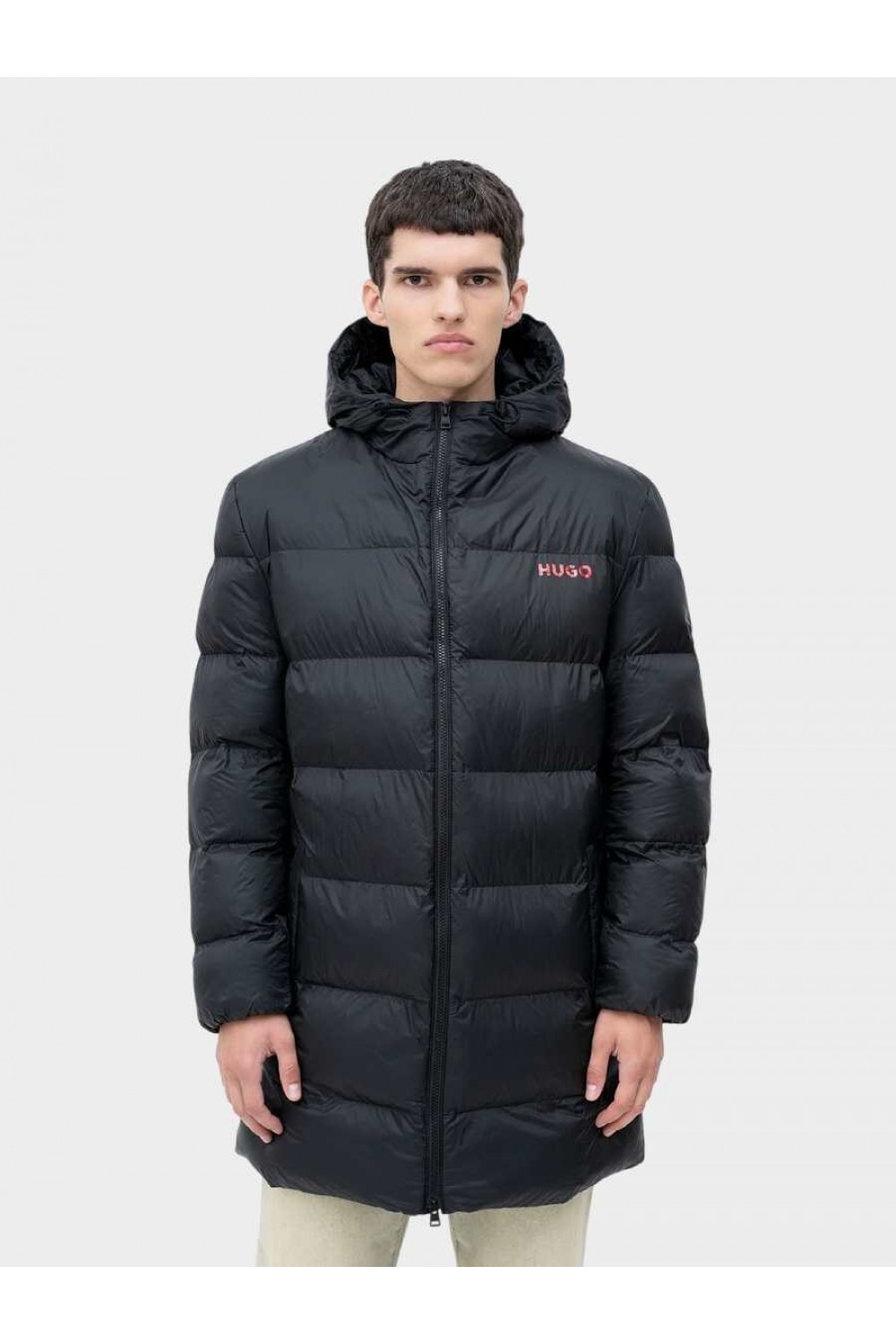 HUGO WATER-REPELLENT LONG PUFFER JACKET MATI-2541 BLACK 50546909-001