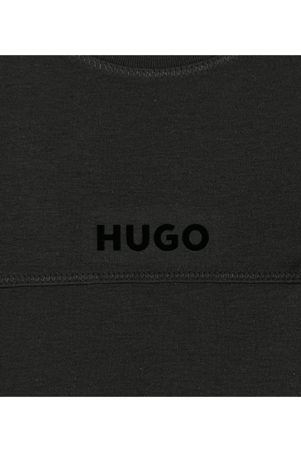 HUGO T-SHIRT RELAXED FIT DUBI BLACK WITH ZIPPER 50542298-001