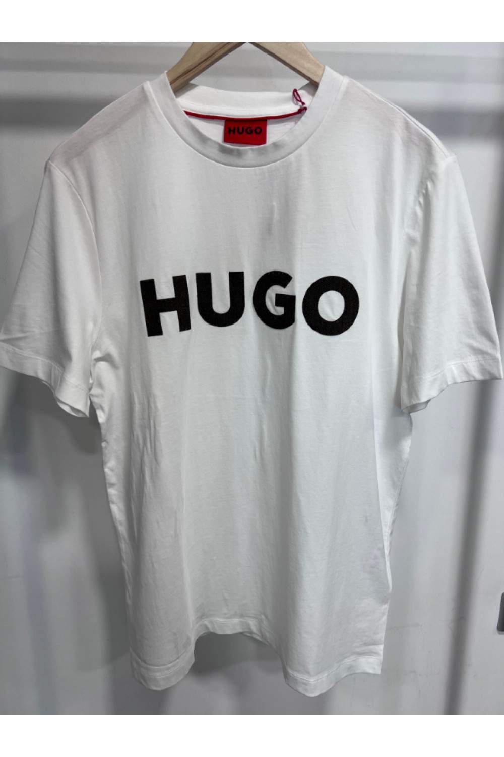 HUGO JERSEY DULIVIO T-SHIRT WHITE WITH LOGO 50542737-102