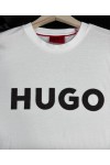HUGO JERSEY DULIVIO T-SHIRT WHITE WITH LOGO 50542737-102