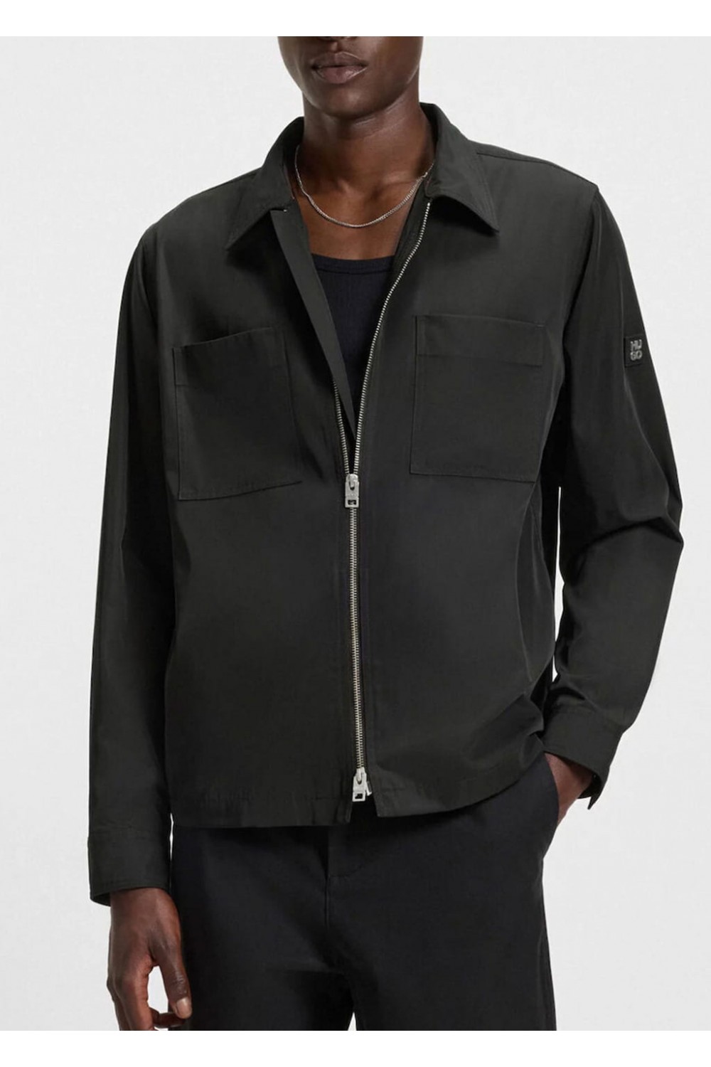 HUGO JACKET-OVERSHIRT EVALOM BLACK 50545327-001