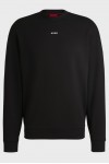 HUGO RELAXED-FIT SWEATSHIRT IN COTTON TERRY WITH LOGO DETAIL BLACK 50525892-001  