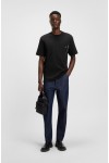 HUGO T-SHIRT RELAXED FIT DARGENTEE BLACK WITH ZIPPER 50542566-001