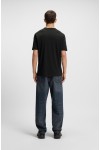 HUGO T-SHIRT RELAXED FIT DAPUSI BLACK WITH LOGO 50544458-001