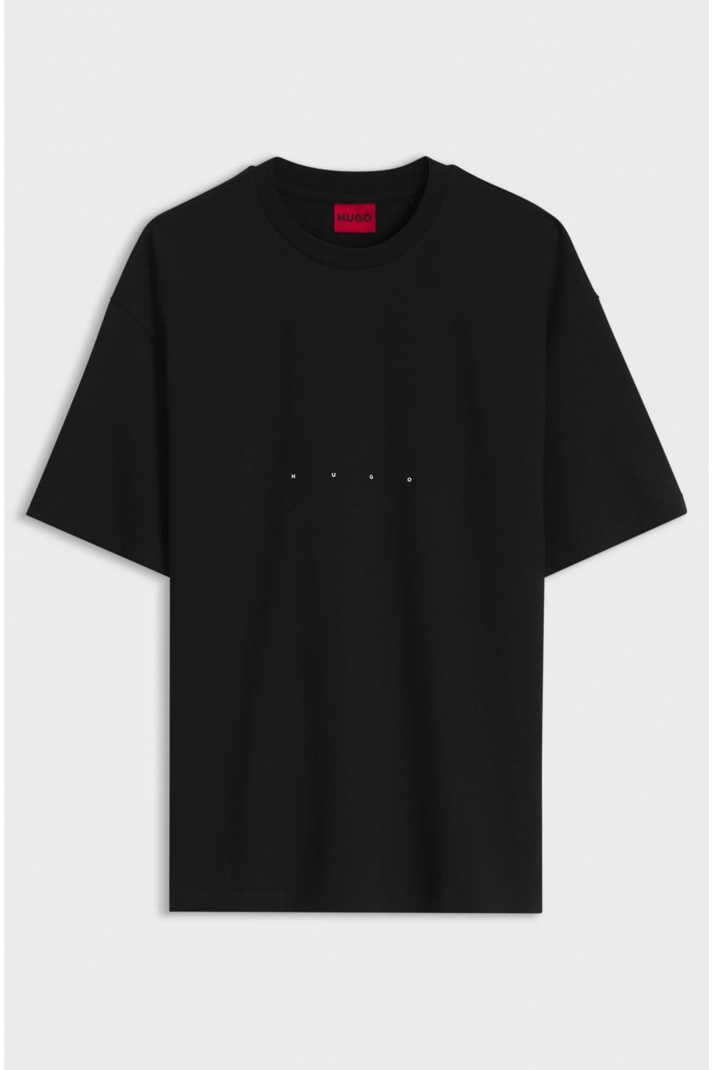 HUGO DEVROLO OVERSIZE FIT COTTON T-SHIRT WITH LOGO BLACK 50568251-001
