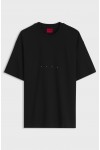 HUGO DEVROLO OVERSIZE FIT COTTON T-SHIRT WITH LOGO BLACK 50568251-001