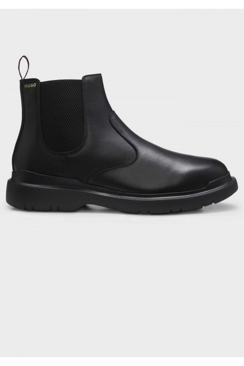 HUGO BOSS NASH LEATHER BOOT BLACK 50573117-001