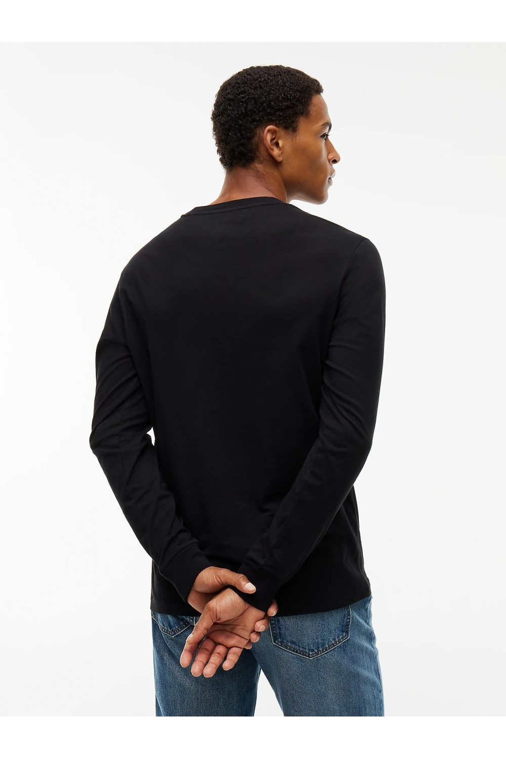 TOMMY HILFIGER TJM SLIM CHEST LINEAR TEE BLACK DM0DM23546-BDS