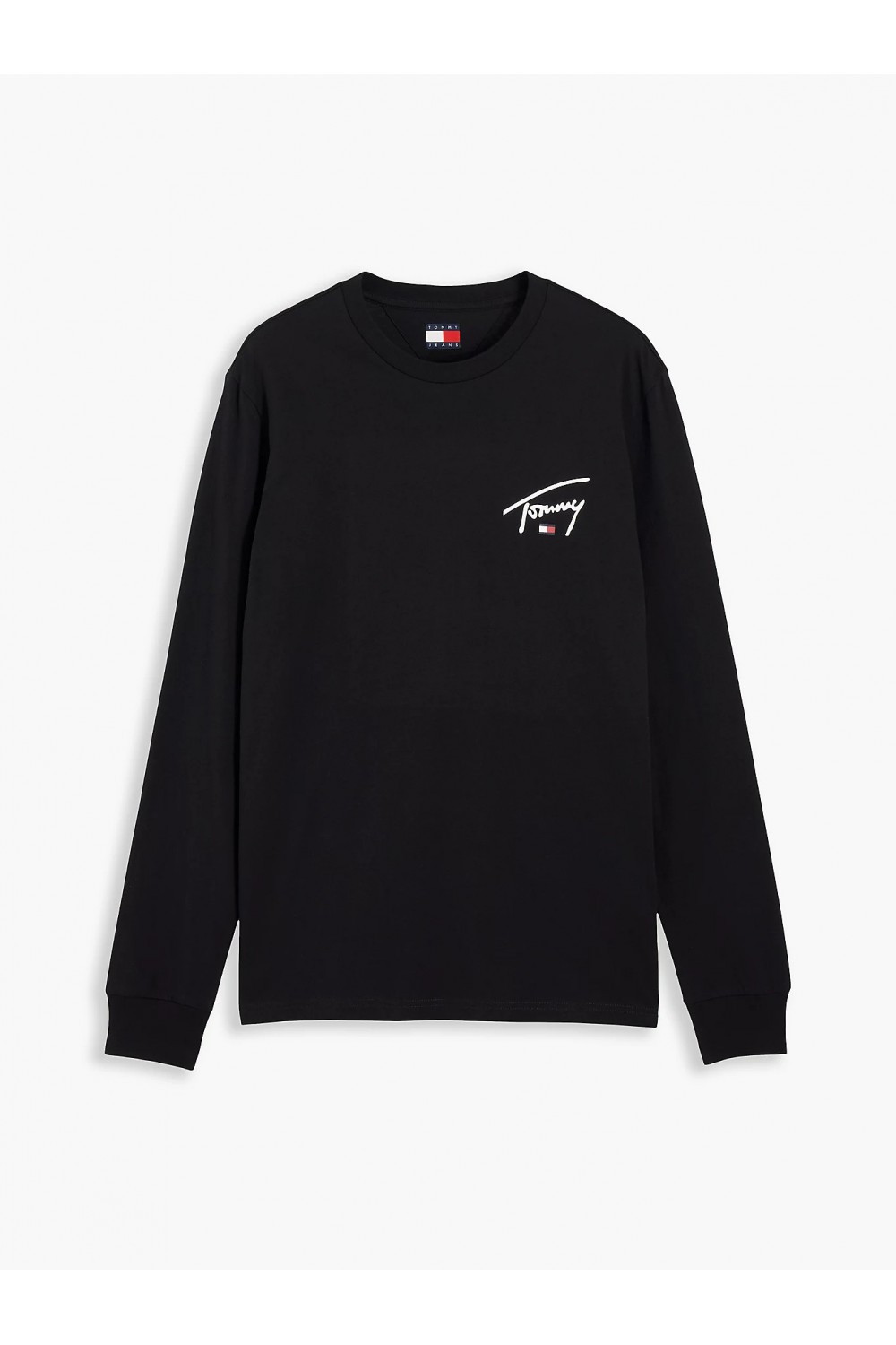 TOMMY HILFIGER TJM SLIM CHEST LINEAR TEE BLACK DM0DM23546-BDS