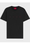 HUGO COTTON JERSEY DOROSI WITH LOGO DETAIL BLACK 50566086-001