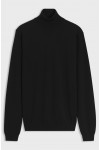 HUGO MERINO-WOOL ROLLNECK SWEATER WITH LOGO BLACK 50474174-001