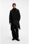 HUGO MERINO-WOOL ROLLNECK SWEATER WITH LOGO BLACK 50474174-001