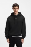 HUGO DAPO COTTON TERRY HOODIE WITH LOGO BLACK 50486478-001
