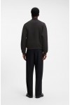 HUGO DABIN INTERLOCK-JERSEY BOMBER JACKET WITH LOGO BLACK 50563037-001