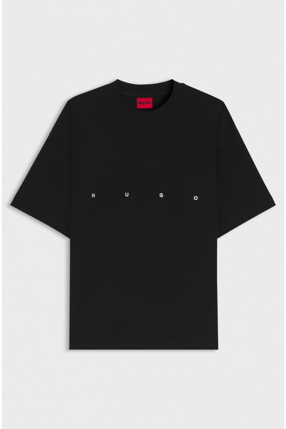 HUGO OVERSIZE FIT T-SHIRT DARISO WITH PRINTED LOGO BLACK 50563445-001