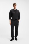 HUGO DATRIPANT RELAXED-FIT COTTON TRUSERS BLACK 50568125-001