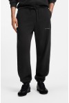 HUGO DATRIPANT RELAXED-FIT COTTON TRUSERS BLACK 50568125-001