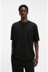 HUGO DEVROLO OVERSIZE FIT COTTON T-SHIRT WITH LOGO BLACK 50568251-001