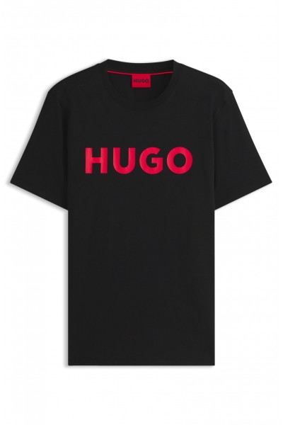 HUGO COTTON JERSEY DULIVIO T-SHIRT BLACK 50467556-001