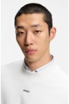 HUGO DAPOCREW RELAXED FIT SWEATSHIRT IN COTTON TERRY WHWITE 50525892-102