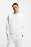 HUGO DAPOCREW RELAXED FIT SWEATSHIRT IN COTTON TERRY WHWITE 50525892-102