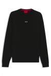 HUGO BOSS SAN CASSIUS COTTON SWEATER BLACK 50553588-001