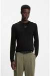 HUGO BOSS SAN CASSIUS COTTON SWEATER BLACK 50553588-001