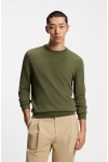 HUGO BOSS SAN CASSIUS COTTON SWEATER LIGHT GREEN 50553588-389