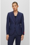 HUGO THREE PIECE SLIM-FIT SUIT DARK BLUE 50495023-405