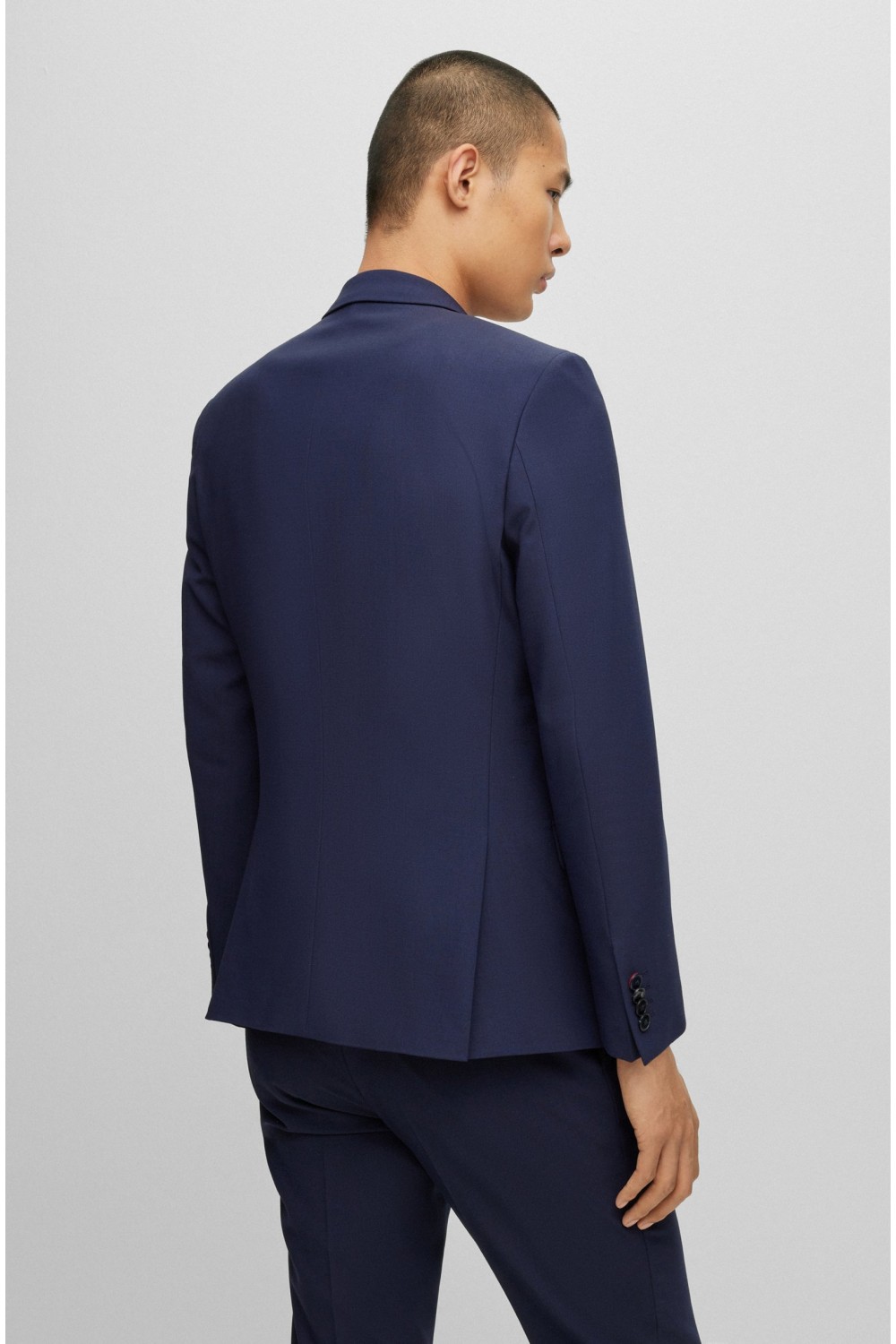 HUGO THREE PIECE SLIM-FIT SUIT DARK BLUE 50495023-405