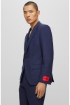 HUGO THREE PIECE SLIM-FIT SUIT DARK BLUE 50495023-405