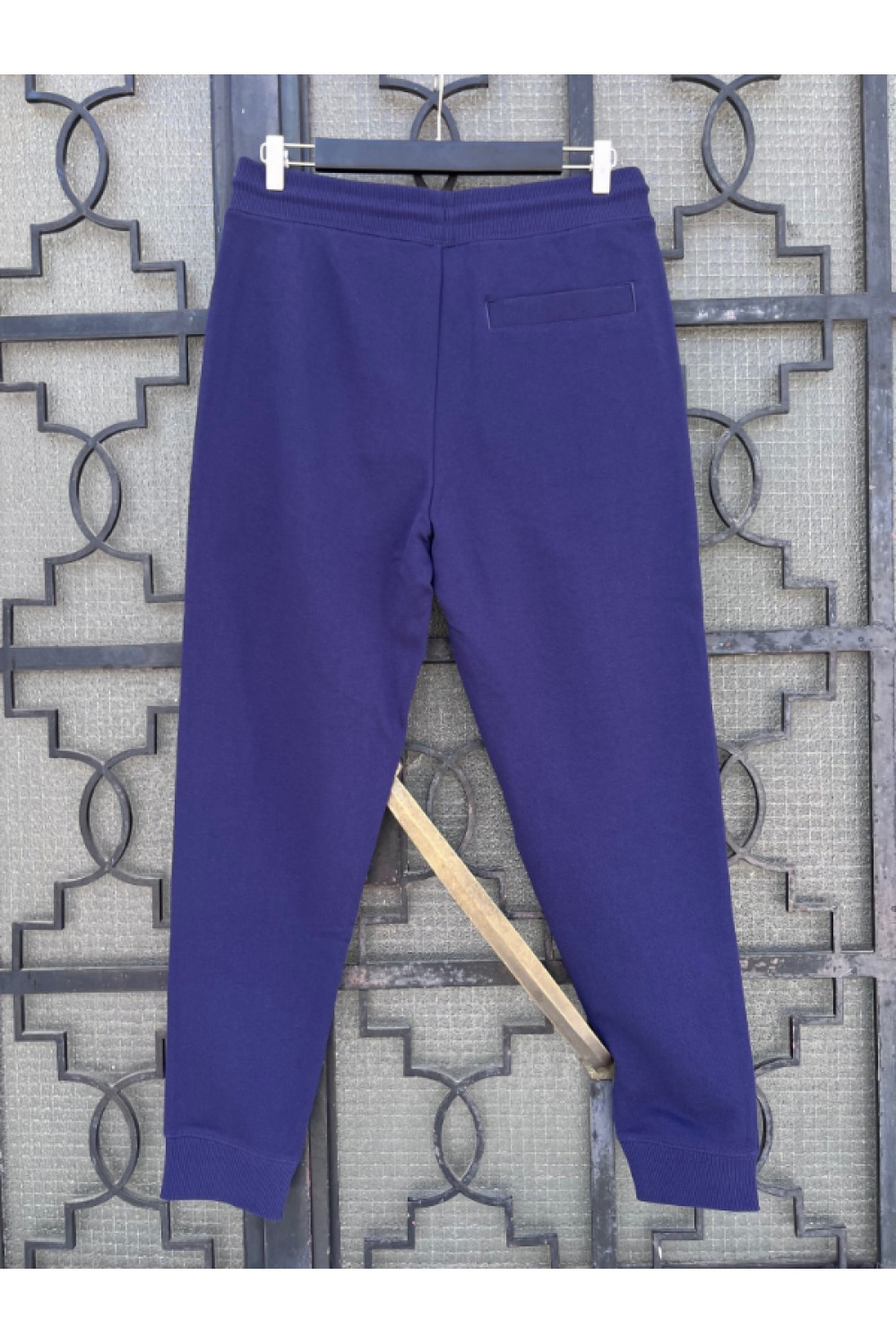 HUGO TRACKSUIT COTTON-TERRY BOTTOMS WITH LOGO LABEL BLUE 50447963-418