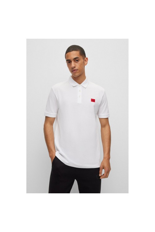 HUGO POLO SHIRT DERESO232 SLIM FIT WHITE 50490770-100