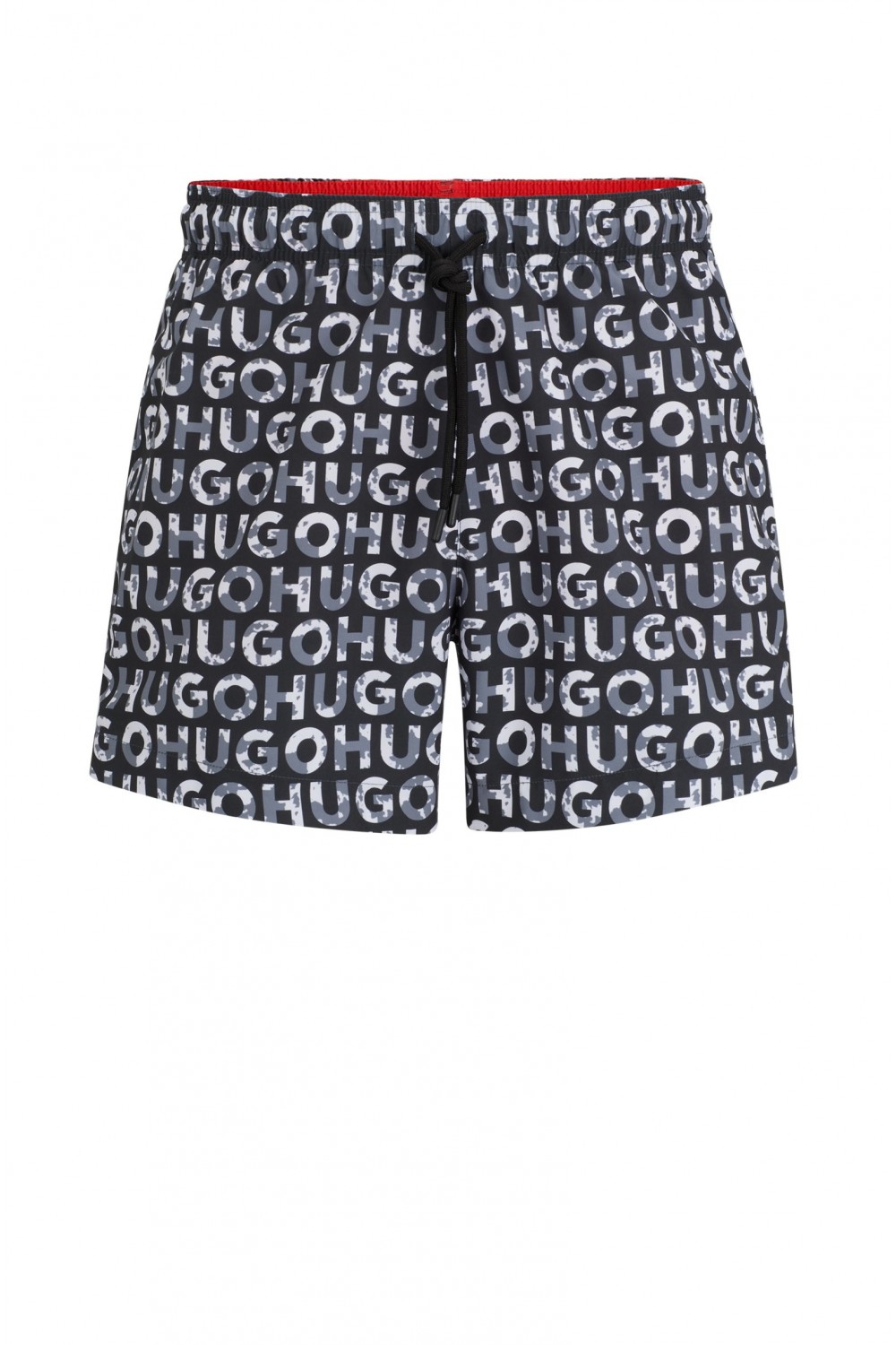 HUGO RECYCLED-MATERIAL SWIM SHORTS WITH LOGO PRINT 50474322-002