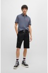 HUGO REGULAR-FIT SHORTS WITH SLIM LEG AND BUTTONED POCKETS BLACK 50505857-001