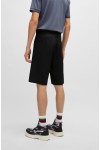 HUGO REGULAR-FIT SHORTS WITH SLIM LEG AND BUTTONED POCKETS BLACK 50505857-001
