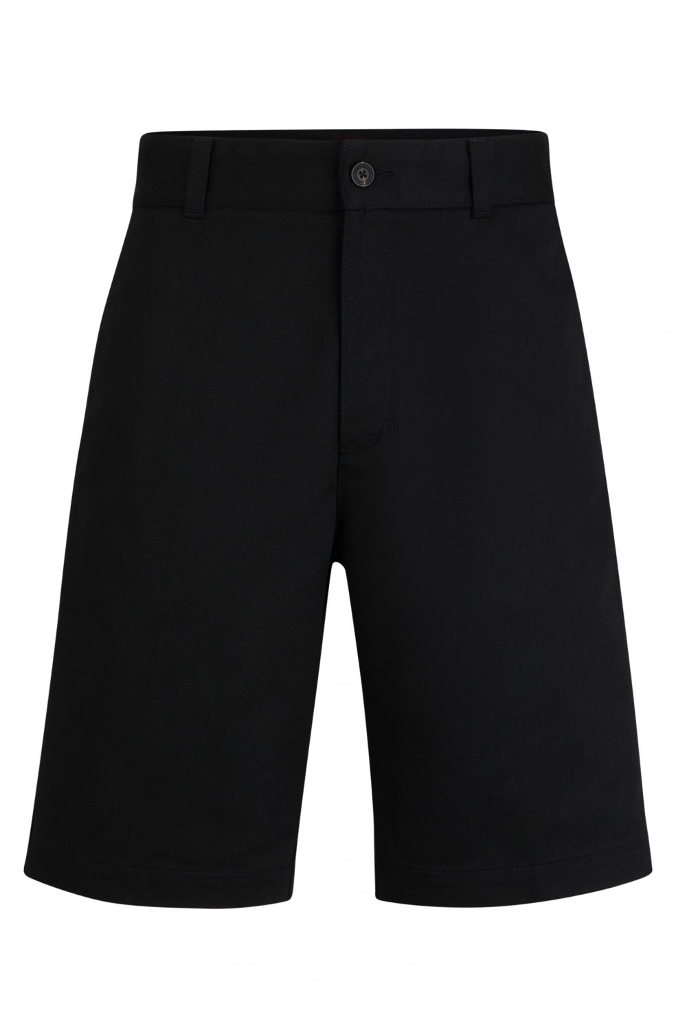 HUGO REGULAR-FIT SHORTS WITH SLIM LEG AND BUTTONED POCKETS BLACK 50505857-001