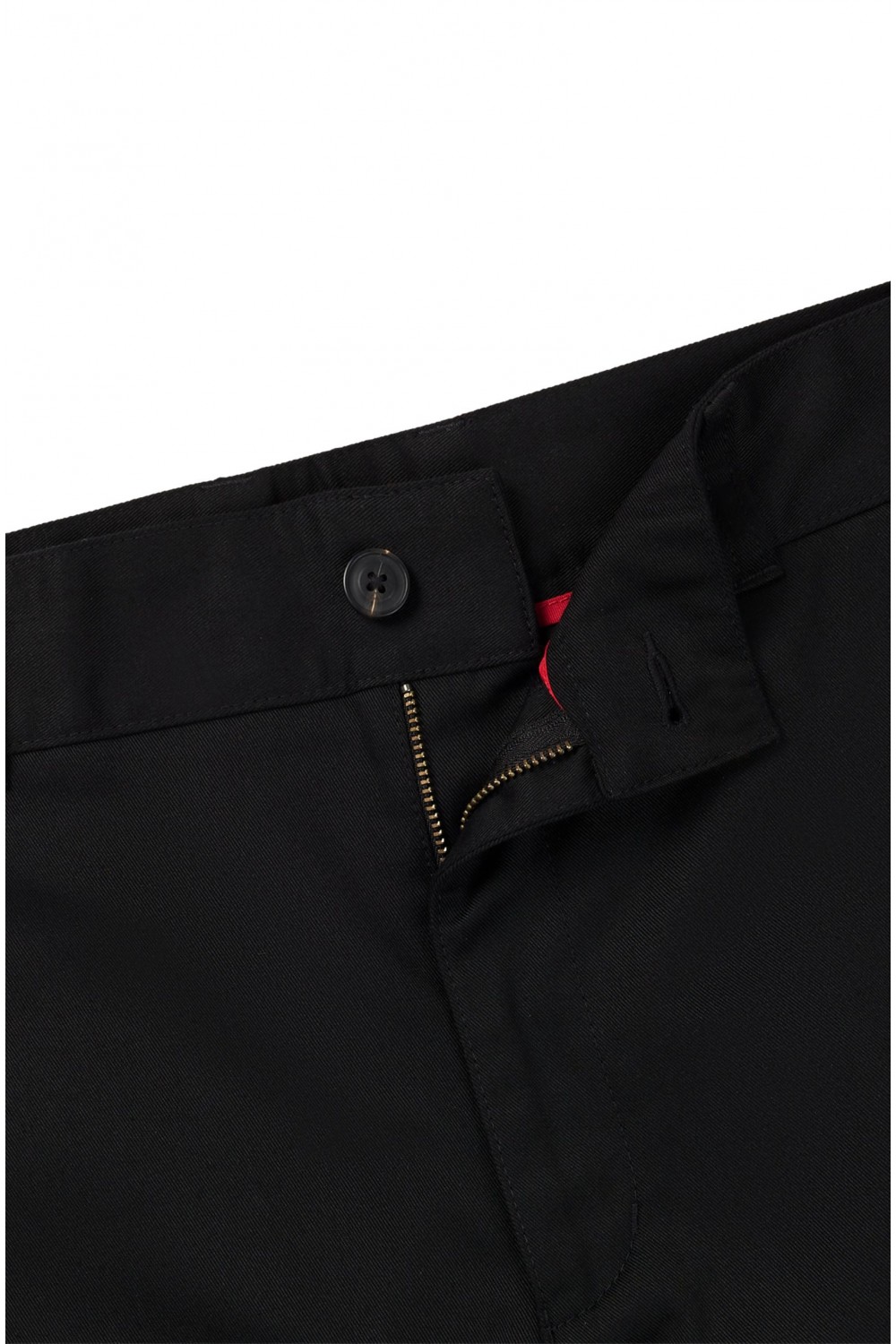 HUGO REGULAR-FIT SHORTS WITH SLIM LEG AND BUTTONED POCKETS BLACK 50505857-001