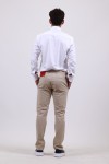 HUGO DAVID222D SLIM FIT CHINO IN STRETCH-COTTON GABARDINE BEIGE 50468314-264